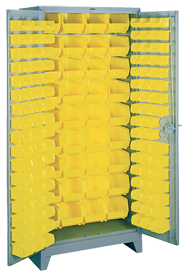 36 x 21 x 82'' (136 Bins Included) - Bin Storage Cabinet - A1 Tooling