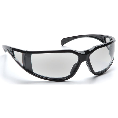 Safety Glasses - Curved Lens, Black Frame, Clear Fog Free - A1 Tooling