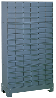 62-1/2 x 12-1/4 x 34-1/8'' (96 Compartments) - Steel Modular Parts Cabinet - A1 Tooling