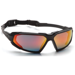 Safety Glasses - Black Frame, Sky Red Mirror Fog Free Lens - A1 Tooling