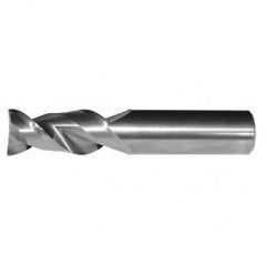 1/2x1/2x1-1/4x3 2FL Square Carbide End Mill-Round Shank-Uncoated - A1 Tooling