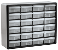 15-13/16 x 6-3/8 x 20'' (24 Compartments) - Plastic Modular Parts Cabinet - A1 Tooling