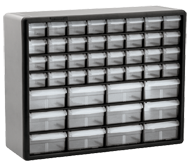 15-13/16 x 6-3/8 x 20'' (44 Compartments) - Plastic Modular Parts Cabinet - A1 Tooling