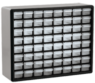 15-13/16 x 6-3/8 x 20'' (64 Compartments) - Plastic Modular Parts Cabinet - A1 Tooling
