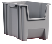 16-1/2 x 17-1/2 x 12-1/2'' - Gray Stak-N-Store Bin - A1 Tooling