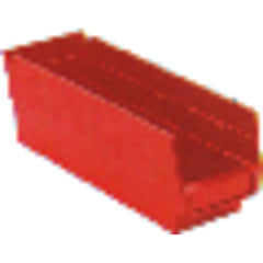 4 1/8″ × 11 5/8″ × 4″ - Red Economy Shelf Bin - A1 Tooling