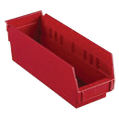 4 1/8″ × 23 5/8″ × 4″ - Red Economy Shelf Bin - A1 Tooling