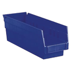 4 1/8″ × 17 7/8″ × 4″ - Blue Economy Shelf Bin - A1 Tooling