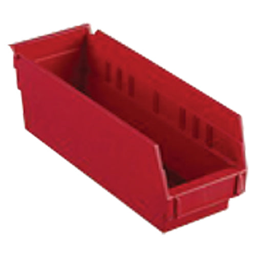 4 1/8″ × 17 7/8″ × 4″ - Red Economy Shelf Bin - A1 Tooling