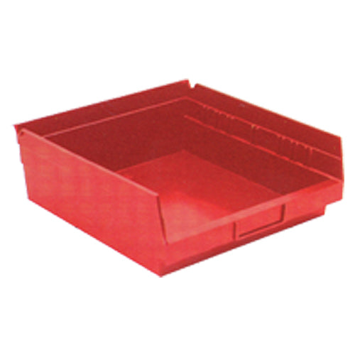 11 1/8″ × 11 5/8″ × 4″ - Red Economy Shelf Bin - A1 Tooling