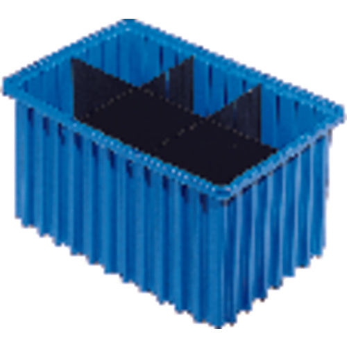 9 1/8″ × 6 1/2″ × 4 5/8″ - Blue - Akro Grid Stackable Containers - A1 Tooling