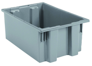 19-1/2 x 15-1/2 x 10'' - Gray Nest-Stack-Tote Box - A1 Tooling