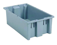 19-1/2 x 13-1/2 x 8'' - Gray Nest-Stack-Tote Box - A1 Tooling