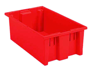 19-1/2 x 13-1/2 x 8'' - Red Nest-Stack-Tote Box - A1 Tooling