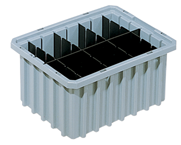 20-1/8 x 14-7/8 x 7-7/16'' - Gray Akro-Grid Stackable Containers - A1 Tooling