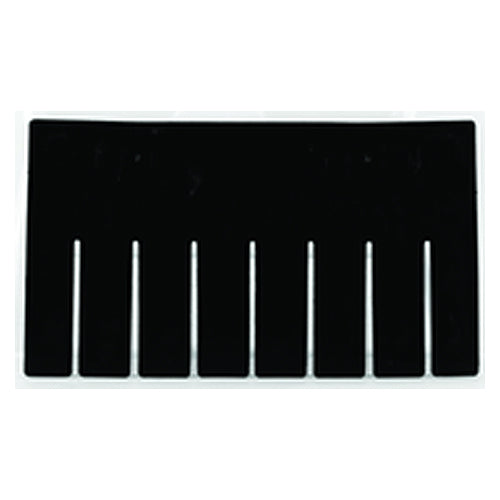 6-Pack - Black - Long Bin Dividers for use with Akro-Grid Container 33-166 - A1 Tooling