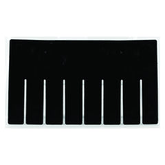 6-Pack - Black - Short Bin Dividers for use with Akro-Grid Container 33-166 - A1 Tooling