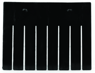Black 6-Pack Long Bin Dividers for use with Akro-Grid Container 33-168 - A1 Tooling