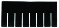 Black 6-Pack Long Bin Dividers for use with Akro-Grid Container 33-228 - A1 Tooling