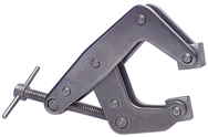 T-Handle Stainless Steel Clamp - 1-1/4'' Throat Depth, 3'' Max. Opening - A1 Tooling