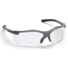 Safety Glasses - Clear Lens, Gray Frame Fortress Style - A1 Tooling