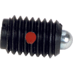 End Force Spring Plunger-Short - 0.50 lbs Initial End Force, 1.5 lbs Final End Force (8–32 Thread) - A1 Tooling