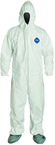 Tyvek® White Zip Up Coveralls w/ Attached Hood & Boots - 5XL (case of 25) - A1 Tooling