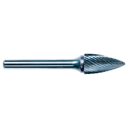 3mm EdgeHog Tree Shape Pointed End Miniature Carbide Bur SG-41M-D Std Alt Diamond (Double) - A1 Tooling