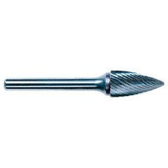 3mm EdgeHog Tree Shape Pointed End Miniature Carbide Bur SG-42L76M 76mm OAL Standard - A1 Tooling