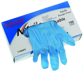 4 Mil Blue Powder Free Nitrile Gloves - Size X-Large (box of 100 gloves) - A1 Tooling