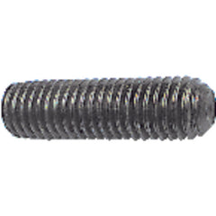 #8-32 × 1/2″ - Black Finish Heat Treated Alloy Steel - Socket Set Screws - Cup Point - A1 Tooling