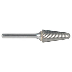 3mm EdgeHog Conical Radius End Miniature Carbide Bur SL-42L76M 76mm OAL Standard - A1 Tooling