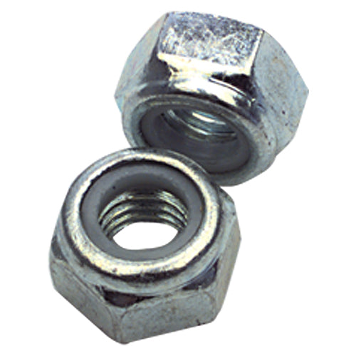 M10-1.50 - Zinc / Bright - Nylon Insert Stop Nut - A1 Tooling