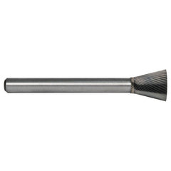 6.4mm EdgeHog Back Taper Miniature Carbide Bur SN-51M-D Std Alt. Diamond(Double) - A1 Tooling