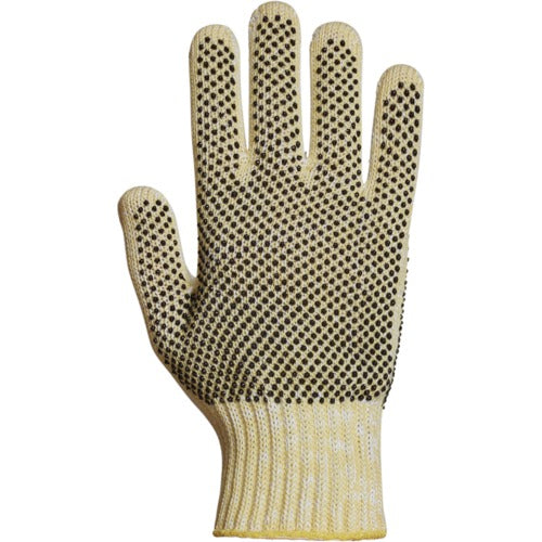 Highly cut resistant gloves with an enhanced grip