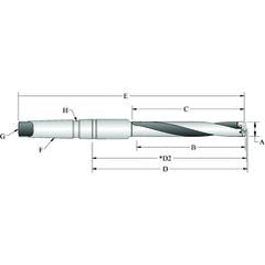 25010H-3IS45 T-A® Spade Blade Holder - Helical Flute- Series 1 - A1 Tooling