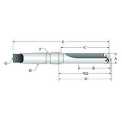 22025S-004IS T-A® Spade Blade Holder - Flute- Series 2.5 - A1 Tooling