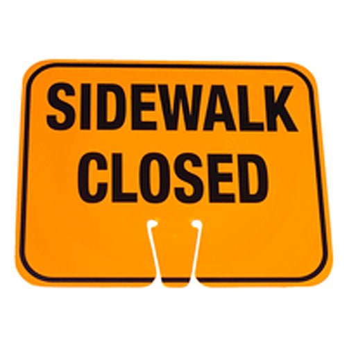 Cone Sign Sidewalk Closed - A1 Tooling