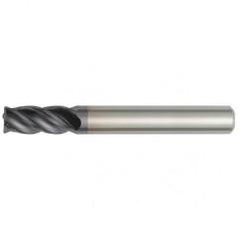 5/16x5/16x1-5/8x4 4FL Square Carbide End Mill-Round Shank-TiAlN - A1 Tooling