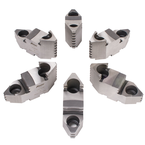 Hard Top Jaws for Scroll Chuck 10" 6-Jaw 6 Pc Set - A1 Tooling