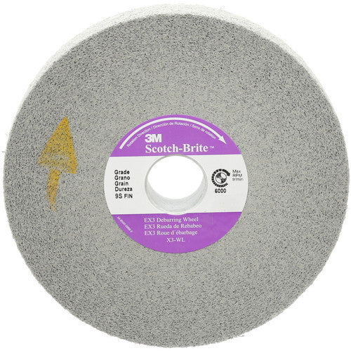 Scotch-Brite EX3 Deburring Wheel X3-WL 8A Medium 8″ × 1″ × 3″