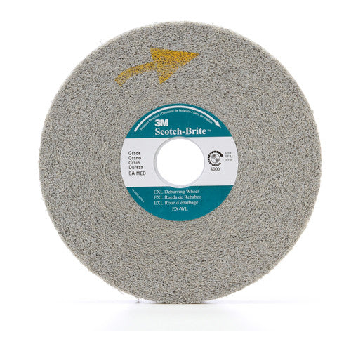 Scotch-Brite EXL PRO Unitized Wheel EX-UW 8A Coarse 3″ × 2.7 mm × 3/8″