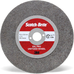 Scotch-Brite EXL PRO Unitized Wheel EX-UW 8A Coarse 3″ × 2.8 mm × 3/8″