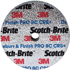 Scotch-Brite Deburr and Finish PRO Unitized Wheel 3″ × 1/2″ × 1/4″ 8C CRS+