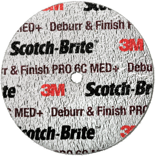 Scotch-Brite Deburr and Finish PRO Unitized Wheel DP-UW 4C Medium+ 6″ × 1/2″ × 1/2″