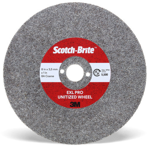 Scotch-Brite EXL PRO Unitized Wheel EX-UW 8A Coarse 4″ × 3.5 mm × 5/8″