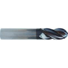 1/2x1/2x5/8x2-1/2 4 Flute Ball Nose TuffCut® XT HP End Mill ALtima® Blaze Coated - A1 Tooling