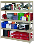 60 x 18 x 72" (5 Shelves) - Heavy Duty Boltless Storage Shelving - A1 Tooling