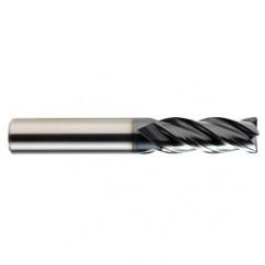 1/2 x 1/2 x 1-1/4 x 3-1/2 4Fl .090 C/R Carbide End Mill - TiALN - A1 Tooling