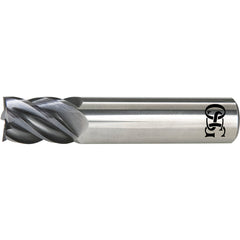 ‎VGM5-LN-05000CR0.12-L - 1/2″ Dia. × 1/2″ Shank × 4″ DOC × 6″ OAL, Carbide, EXO, 5 Flute, 0.12″ Corner Radius, End Mill - Exact Industrial Supply